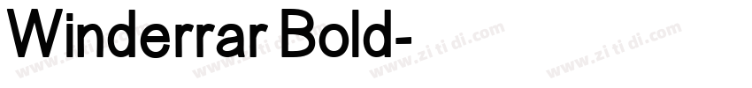 Winderrar Bold字体转换